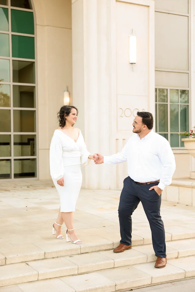 Morning Coffee Engagement in Downtown Winter Garden