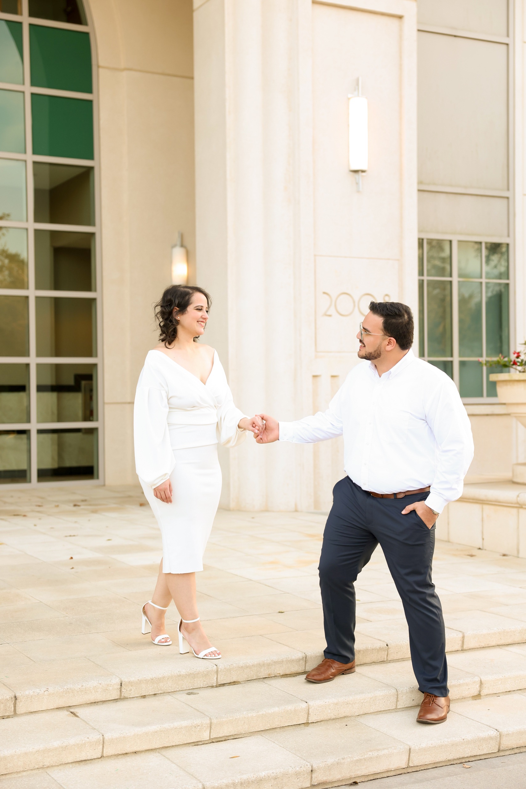 Morning Coffee Engagement in Downtown Winter Garden