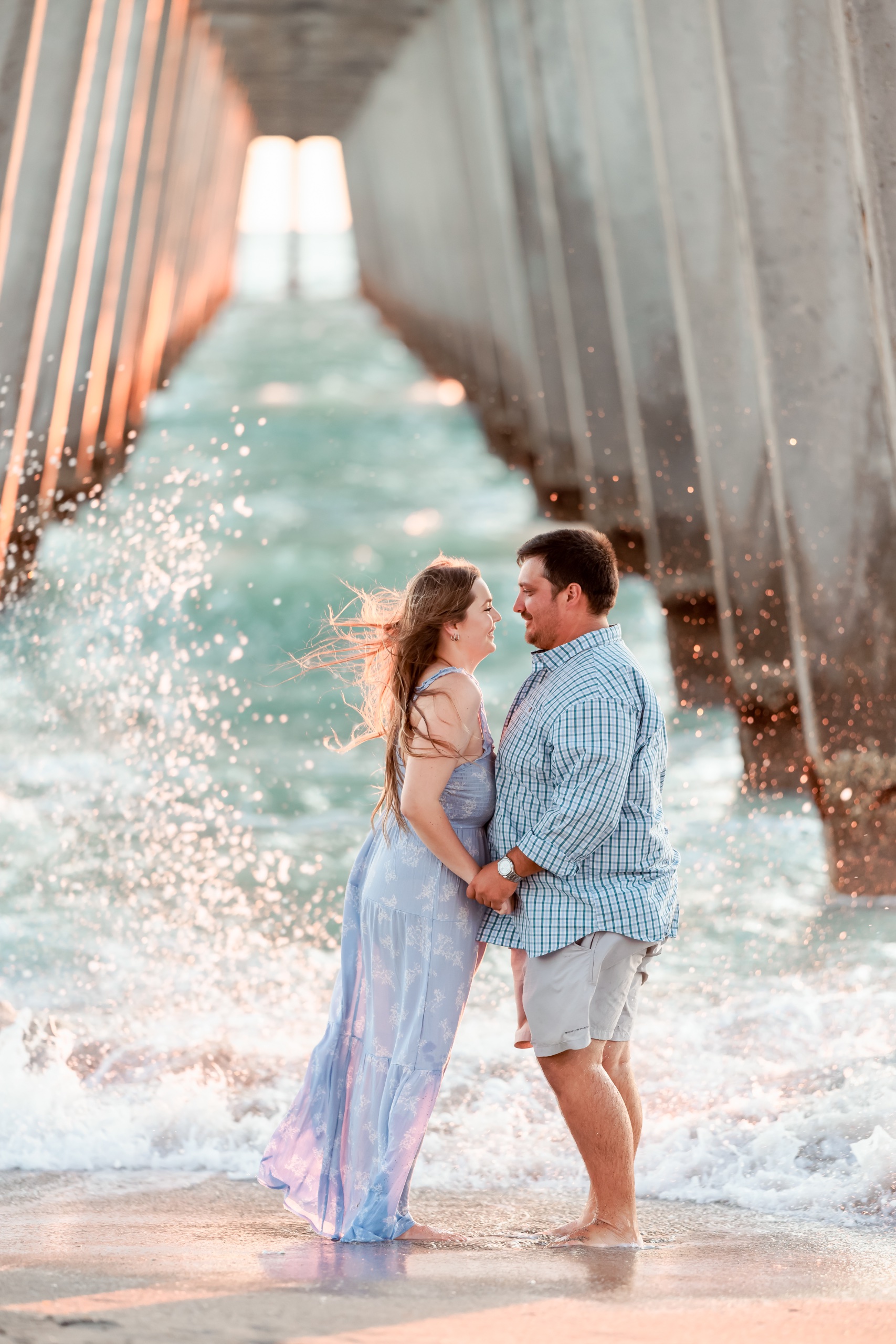 Breeana & Brian at Venice Fishing Pier — photograph 14