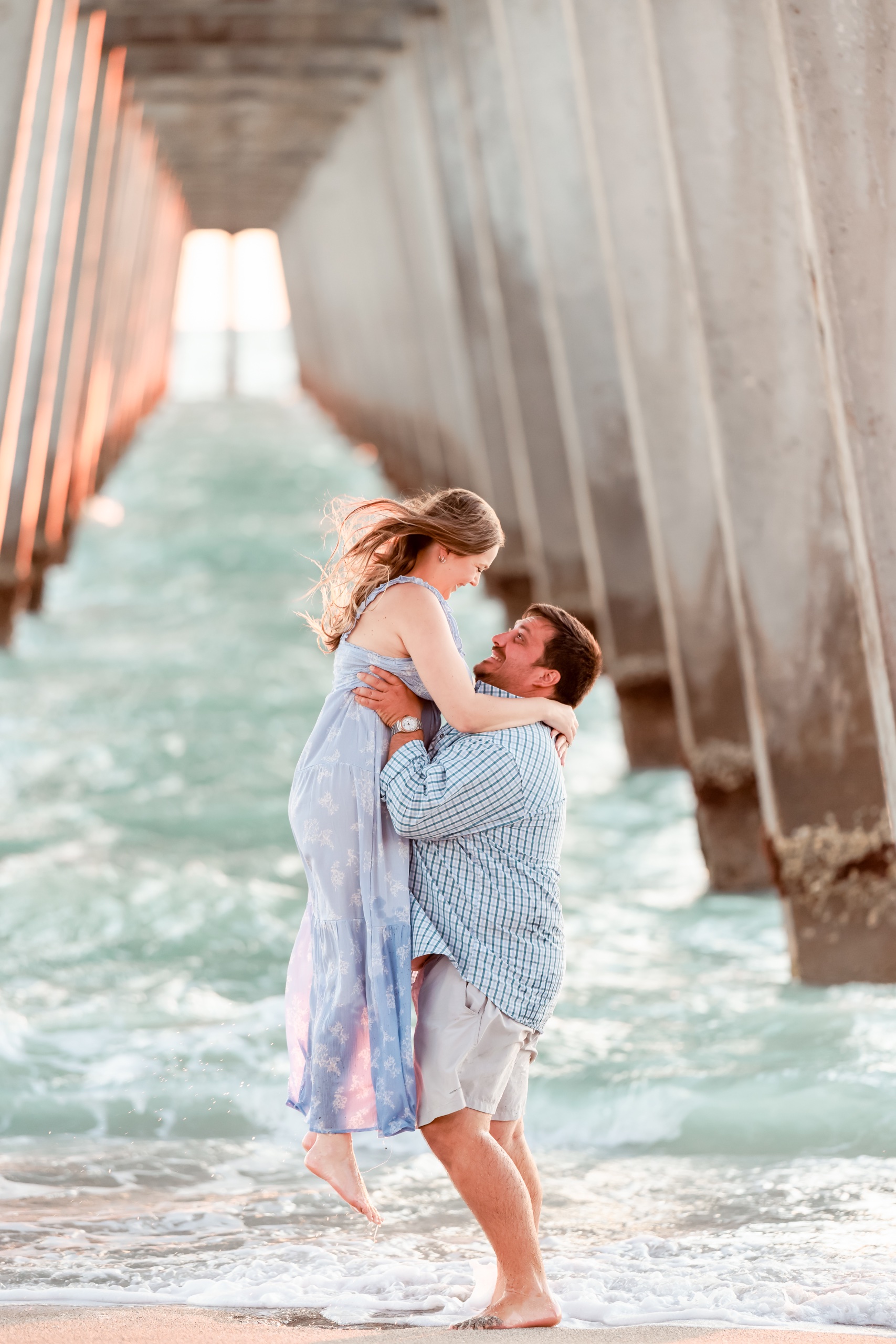Breeana & Brian at Venice Fishing Pier — photograph 13