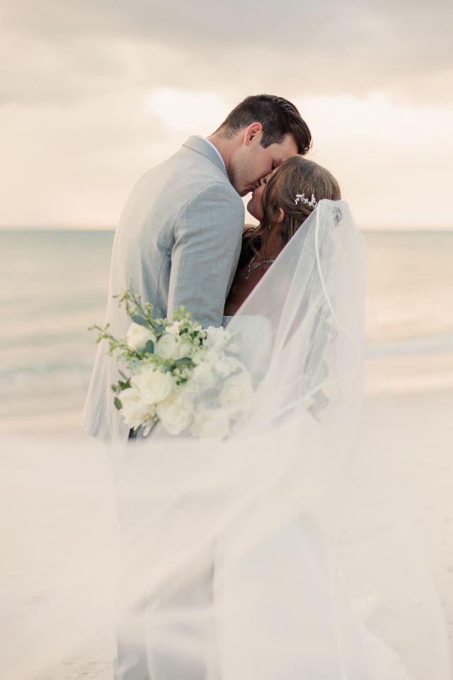 Dreamy Dusty Blue LaPlaya Beach & Golf Resort Wedding