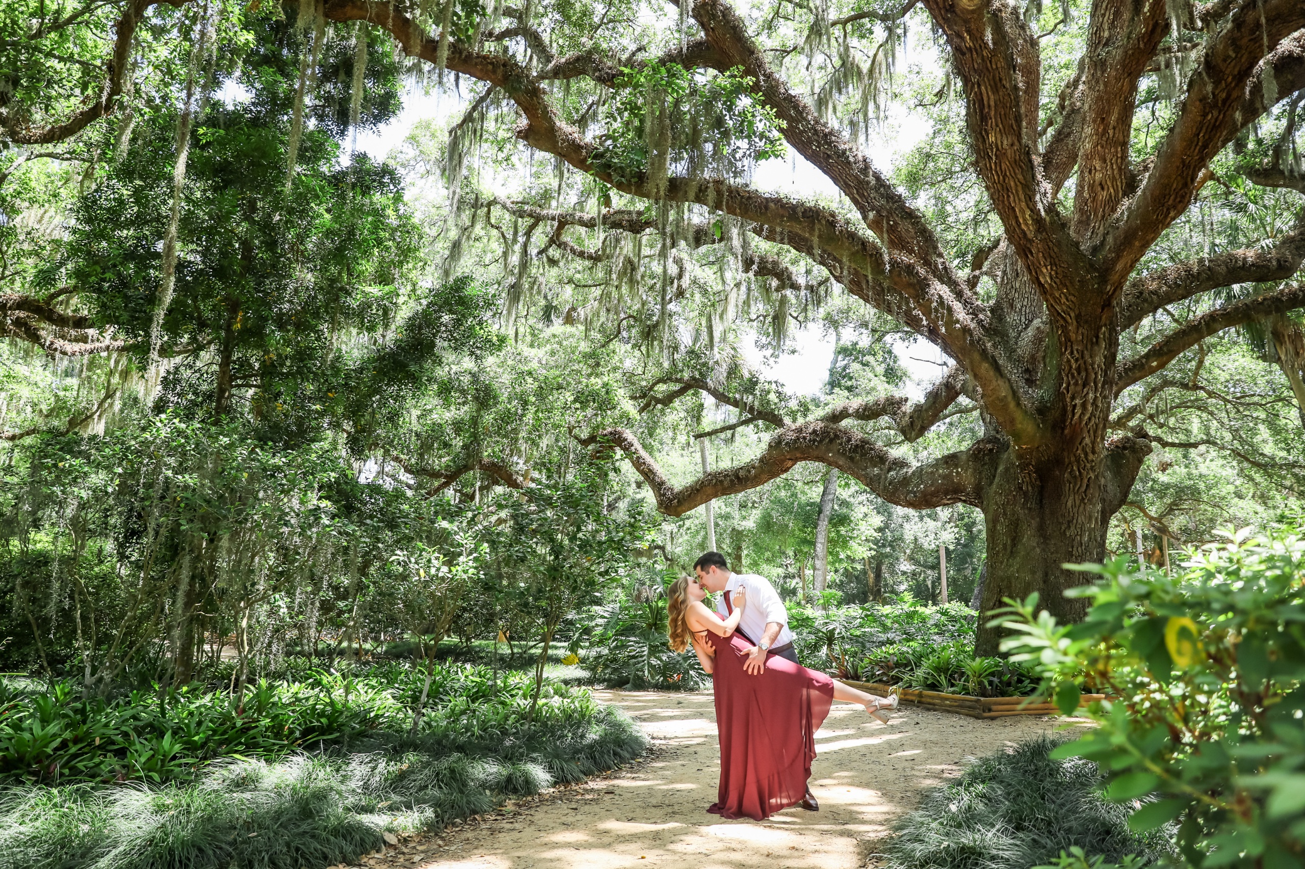 Gardenside Washington Oaks Gardens State Park Engagement