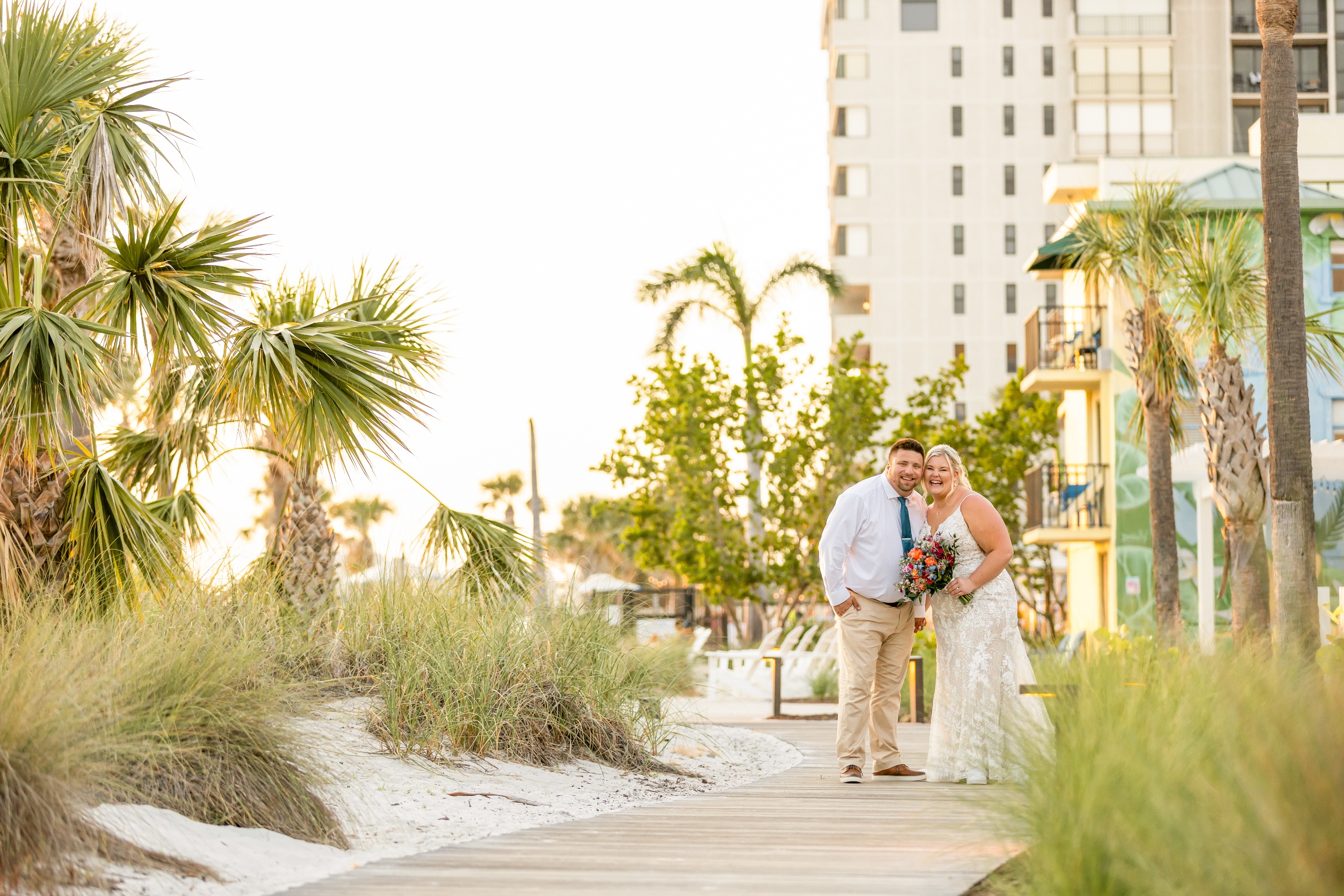 Vibrant Hot Pink Beachfront Wedding at Sirata Beach Resort