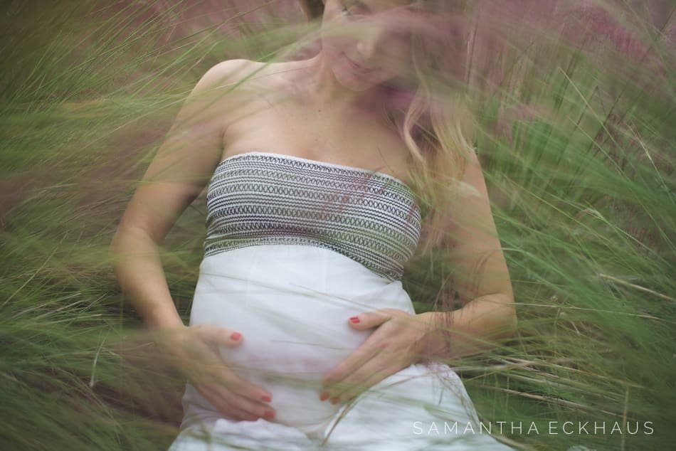 Christina’s Purple Wildflower Fields Maternity Session