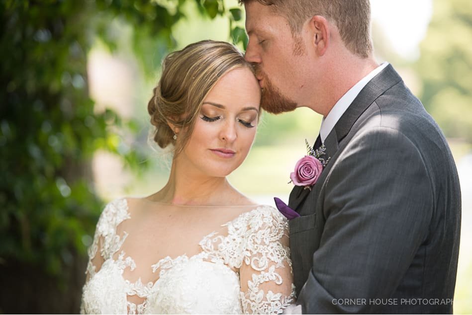 Michele & Tim’s Purple and Peach Capen House Wedding