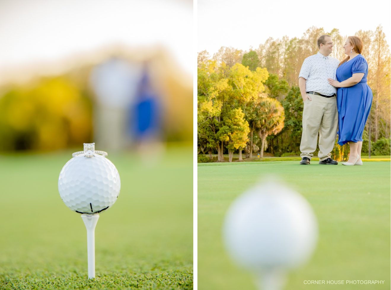 Carrollwood Country Club Golf Inspired Engagement
