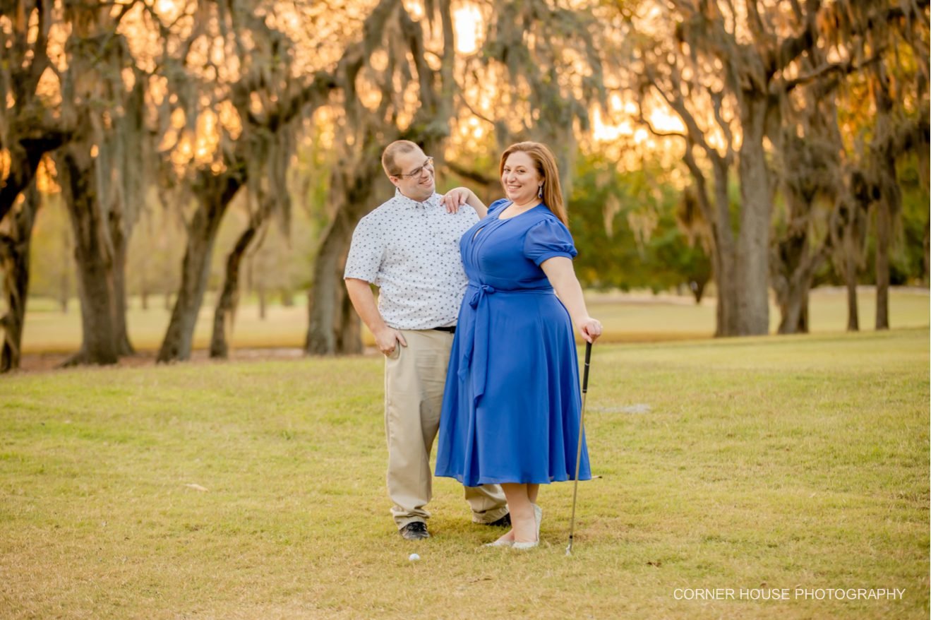 Amanda & William’s Carrollwood Country Club Golf Inspired Engagement
