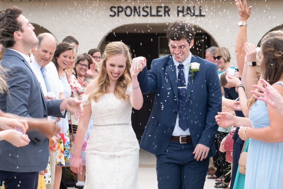 Elizabeth & Tim’s Cocoa Beach Church Wedding