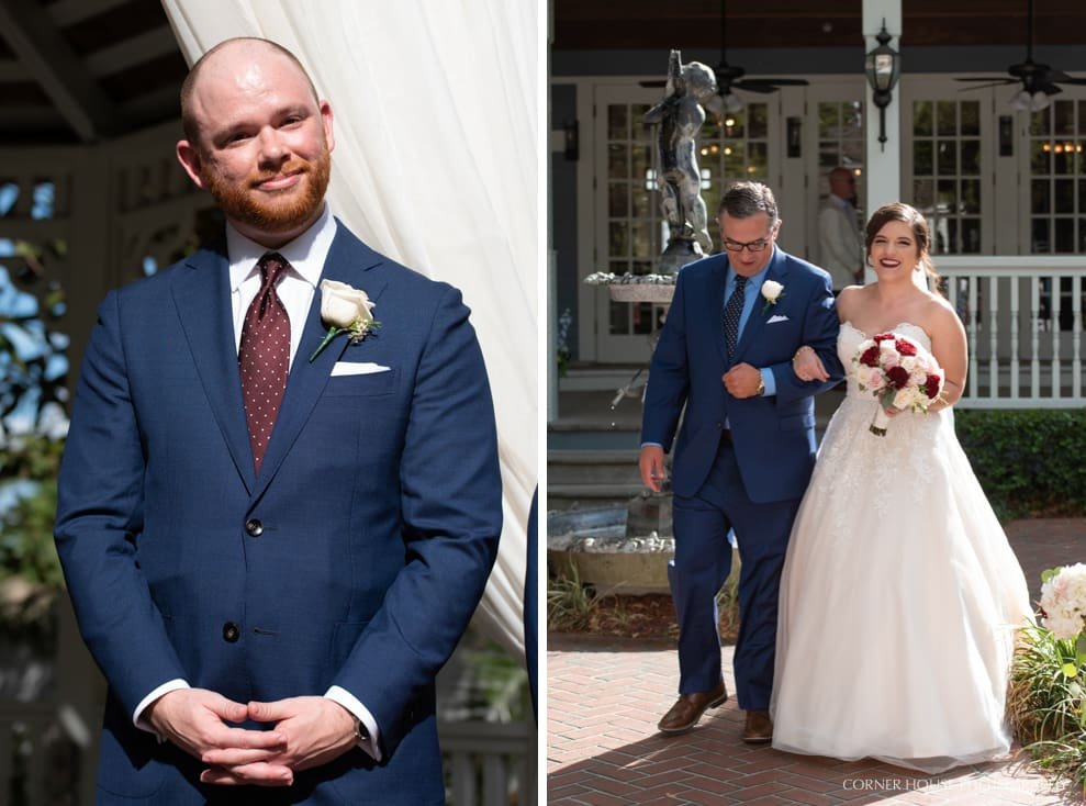 Courtyard at Lake Lucerne Wedding