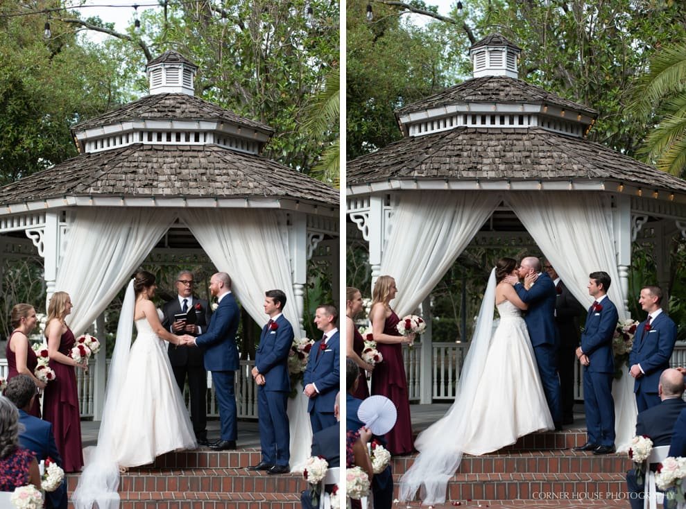 Courtyard at Lake Lucerne Wedding