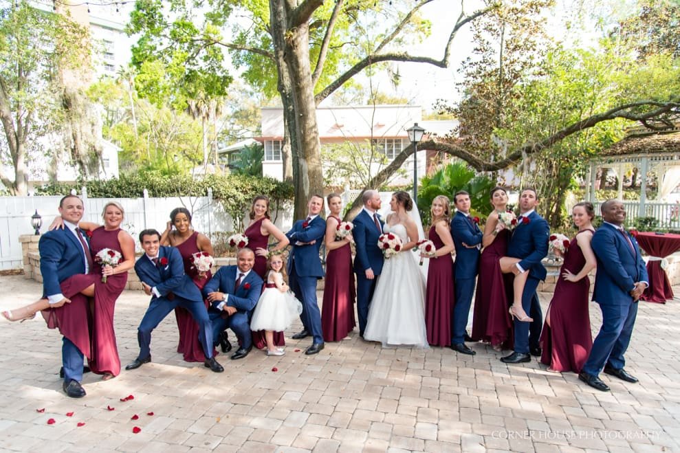 Courtyard at Lake Lucerne Wedding
