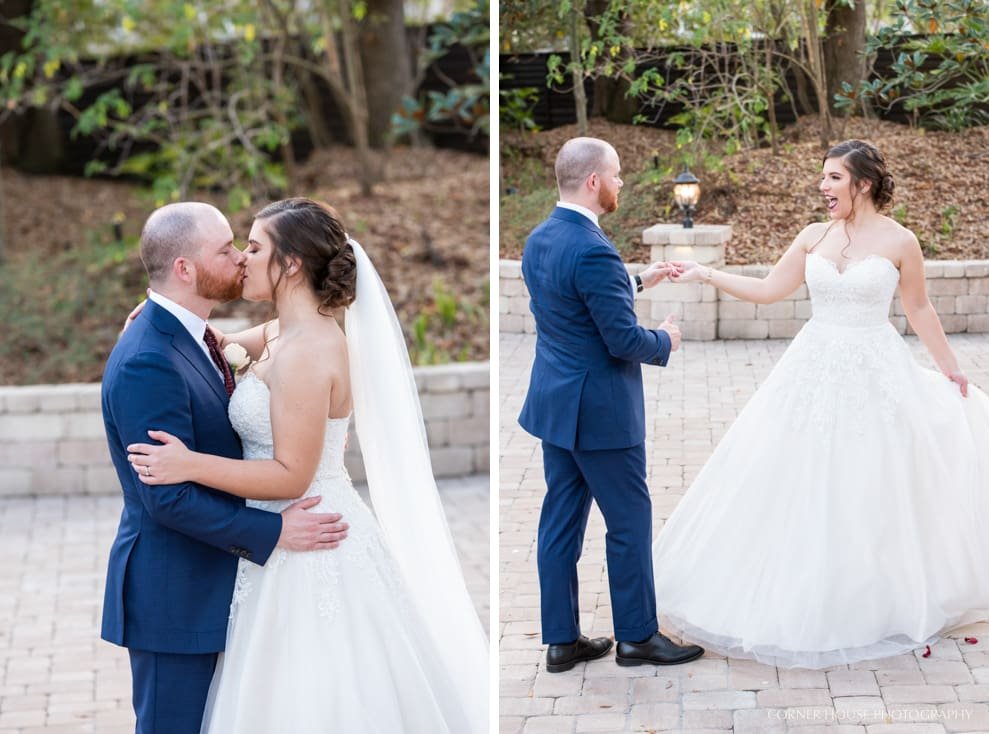 Courtyard at Lake Lucerne Wedding