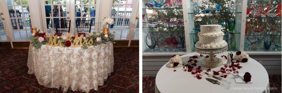 Courtyard at Lake Lucerne Wedding