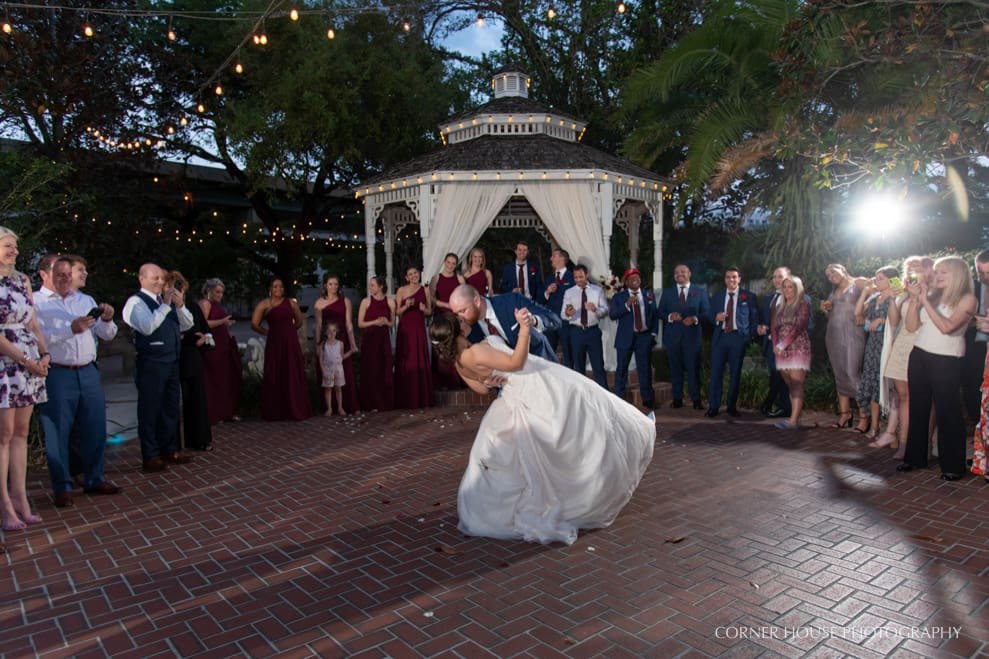 Courtyard at Lake Lucerne Wedding