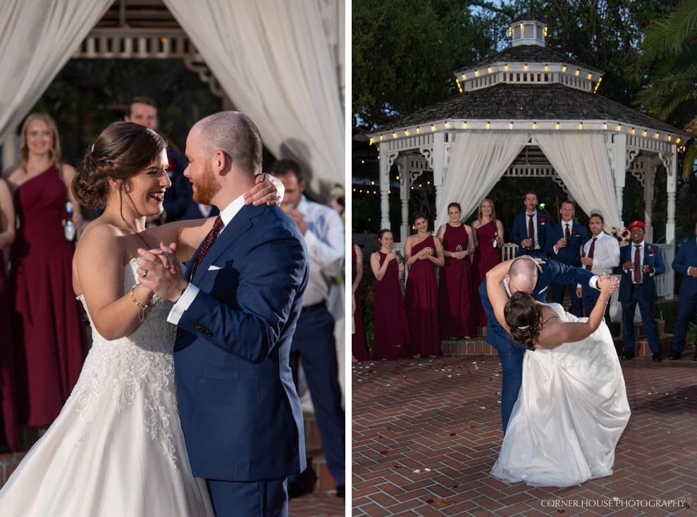 Courtyard at Lake Lucerne Wedding