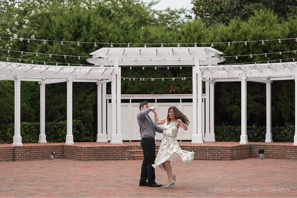 Patriotic Cypress Grove Engagement Patriotic Cypress Grove Engagement