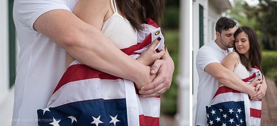 Patriotic Cypress Grove Engagement Patriotic Cypress Grove Engagement