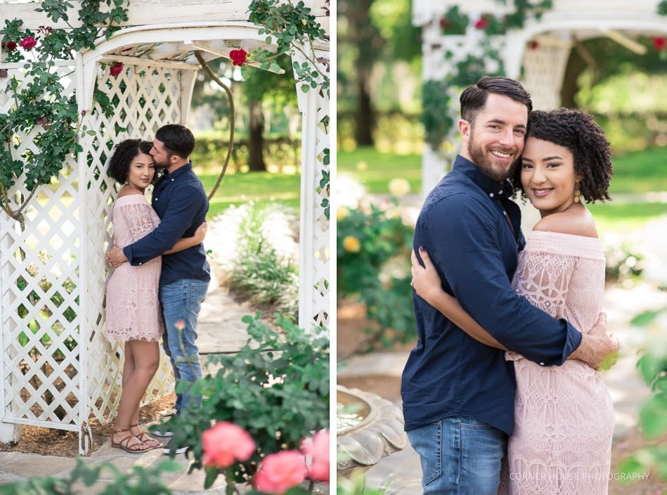 Cypress Grove Rose Garden Engagement Cypress Grove Rose Garden Engagement