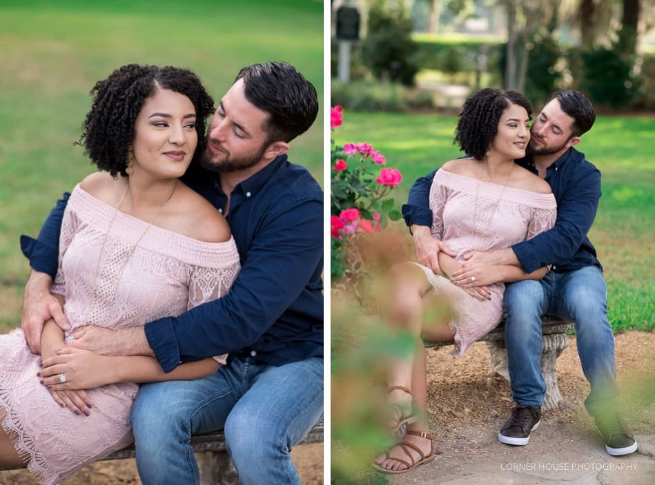Cypress Grove Rose Garden Engagement Cypress Grove Rose Garden Engagement
