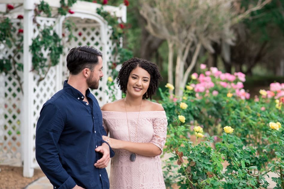 Cypress Grove Rose Garden Engagement Cypress Grove Rose Garden Engagement