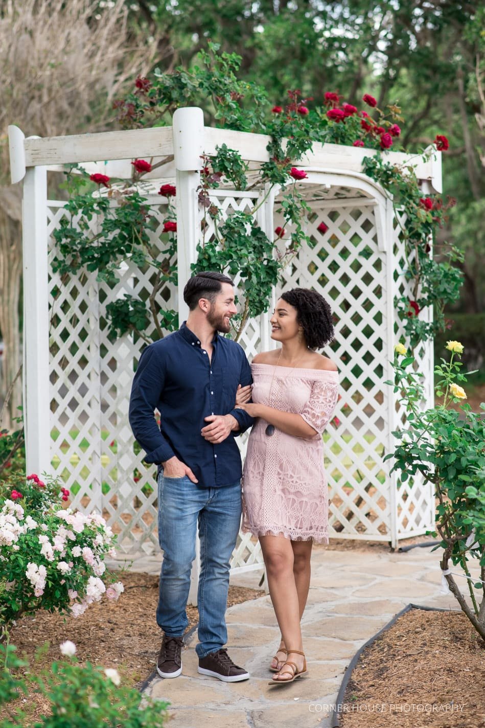 Cypress Grove Rose Garden Engagement Cypress Grove Rose Garden Engagement