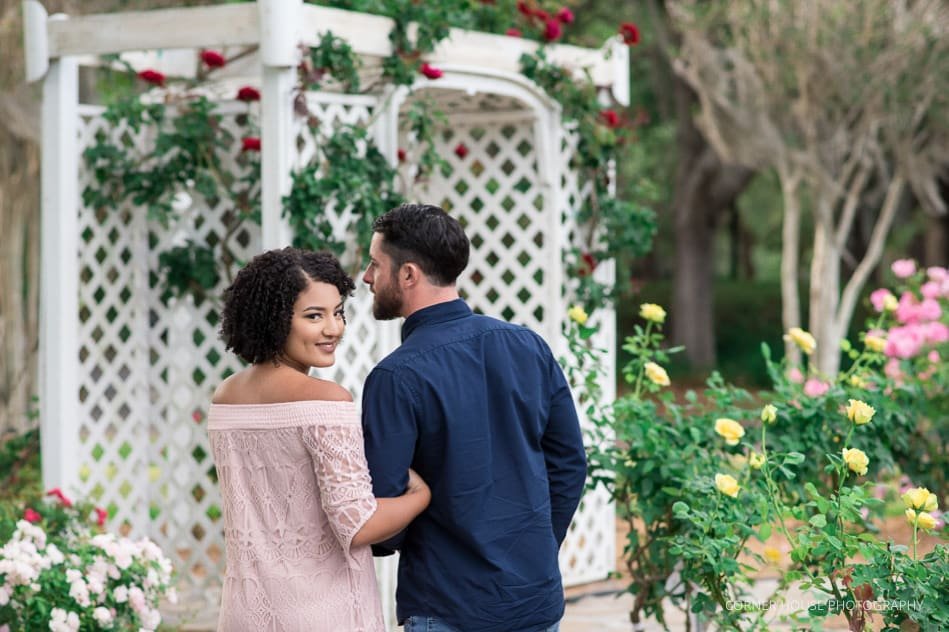 Cypress Grove Rose Garden Engagement Cypress Grove Rose Garden Engagement