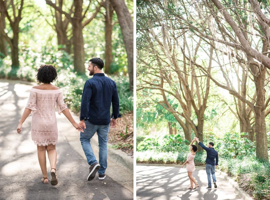 Cypress Grove Rose Garden Engagement Cypress Grove Rose Garden Engagement