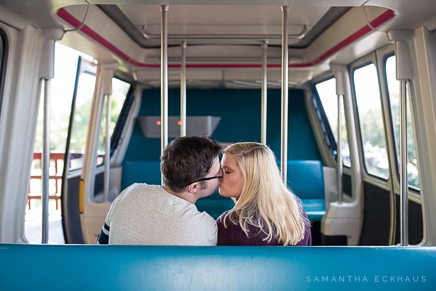Amanda & Jamie’s Disney Monorail Engagement