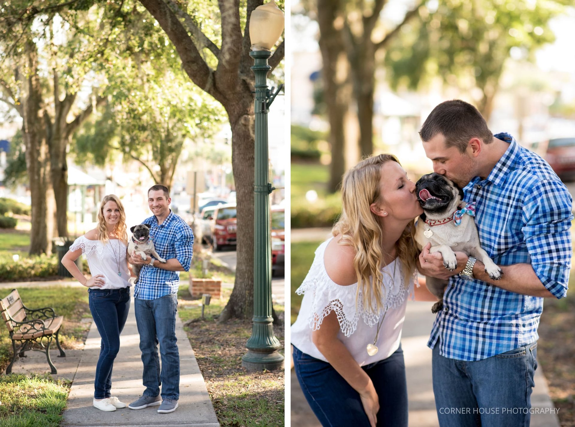 Downtown Mount Dora Engagement Downtown Mount Dora Engagement