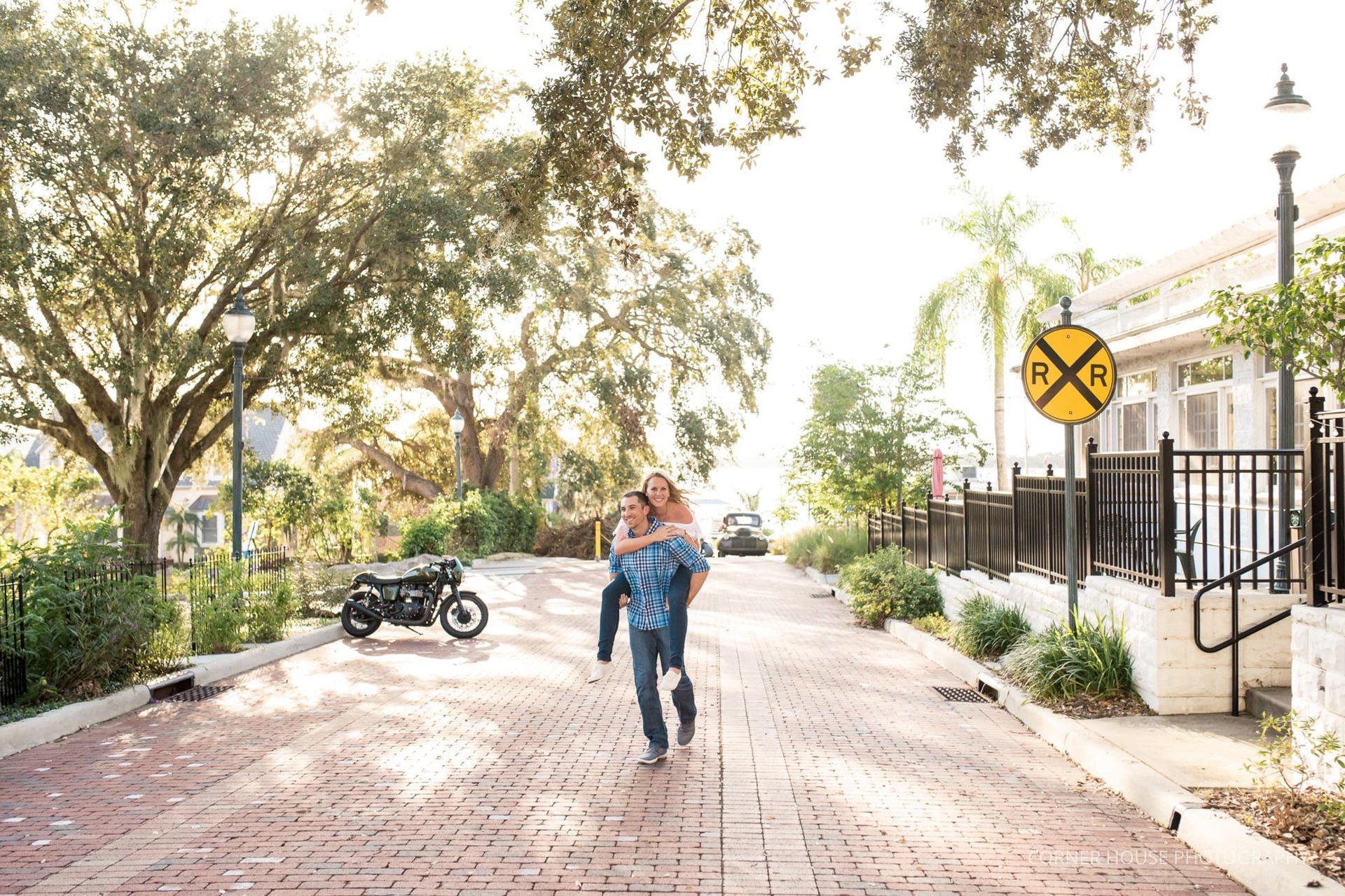 Downtown Mount Dora Engagement Downtown Mount Dora Engagement