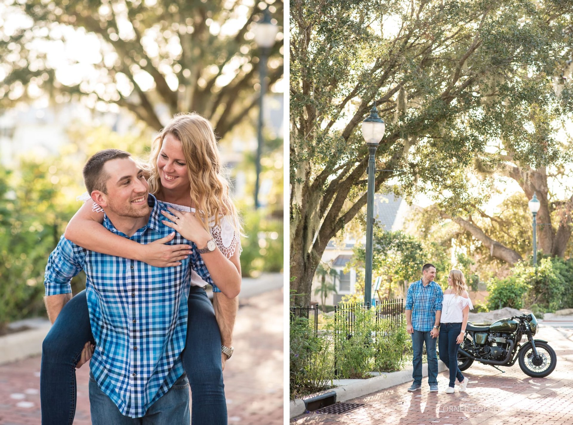 Downtown Mount Dora Engagement Downtown Mount Dora Engagement