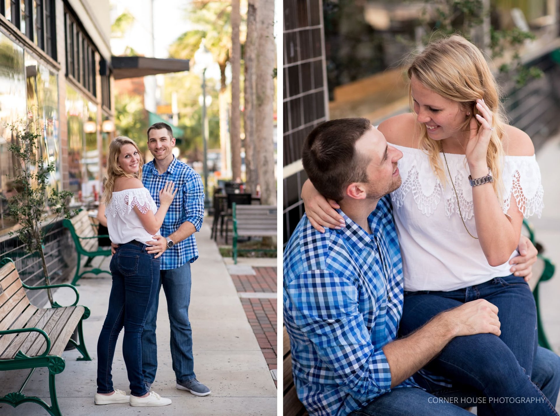 Downtown Mount Dora Engagement Downtown Mount Dora Engagement