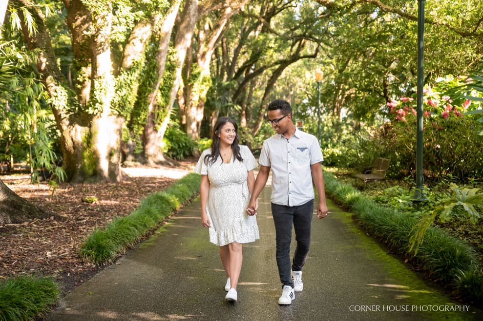 Natalie & Abiel’s Engagement at Harry P Leu Gardens