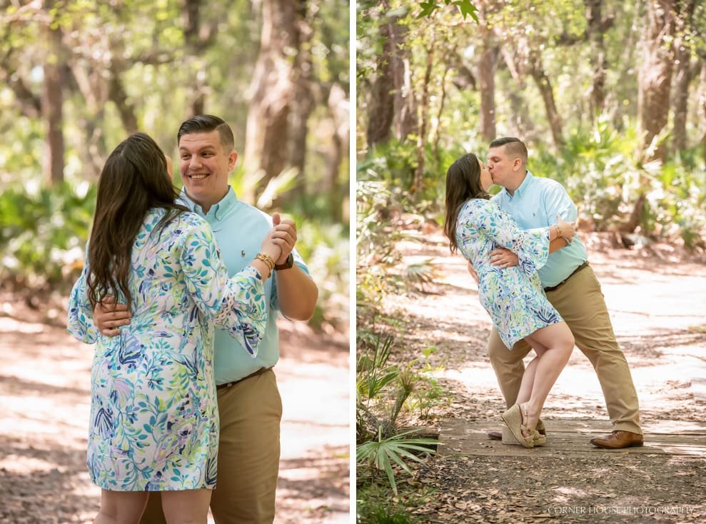 Engagement at Lettuce Lake Park Engagement at Lettuce Lake Park
