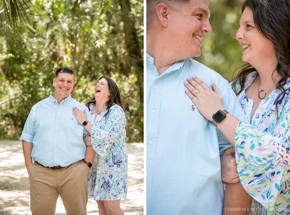Engagement at Lettuce Lake Park Engagement at Lettuce Lake Park