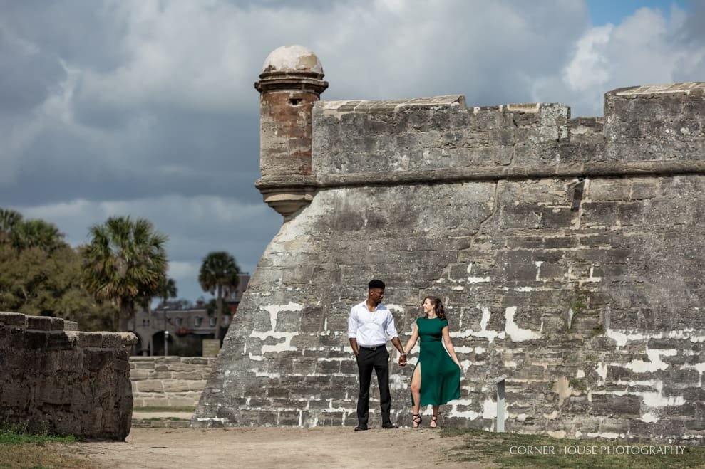 Grace & Kevon’s Engagement at the Castillo de San Marcos National Monument
