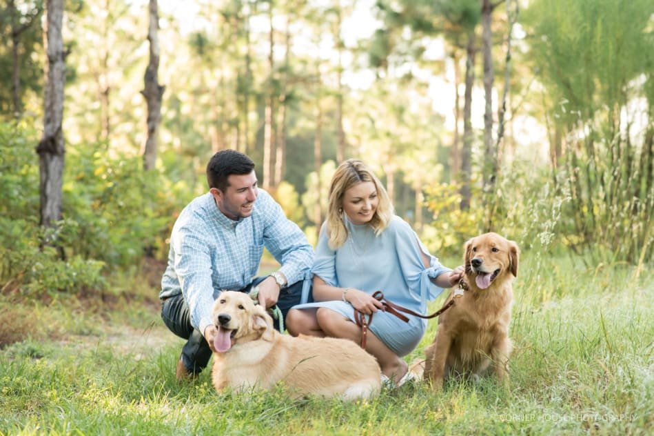 Alyssa & Hunter’s Chambray Blue Outdoor Engagement