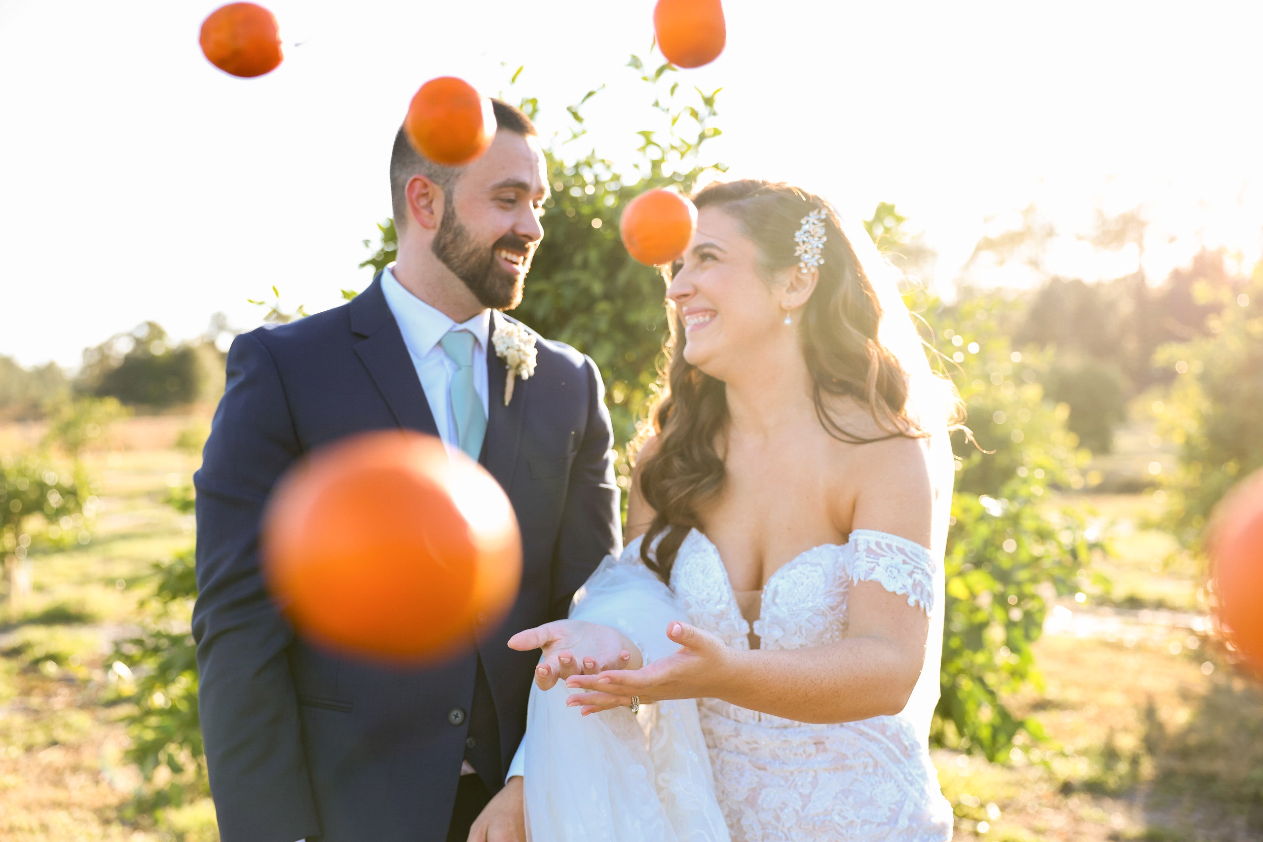 Blossoming Love in the Orange Grove at Ever After Farms Citrus Wedding Venue