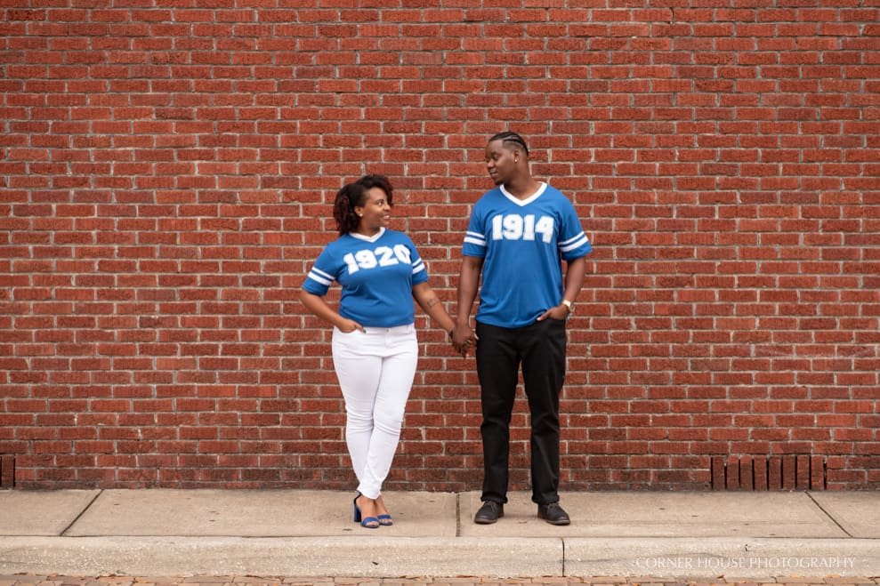 Fraternity Sorority Inspired Engagement