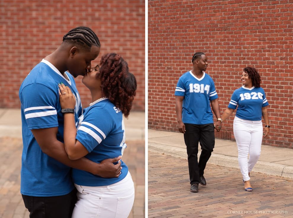 Fraternity Sorority Inspired Engagement