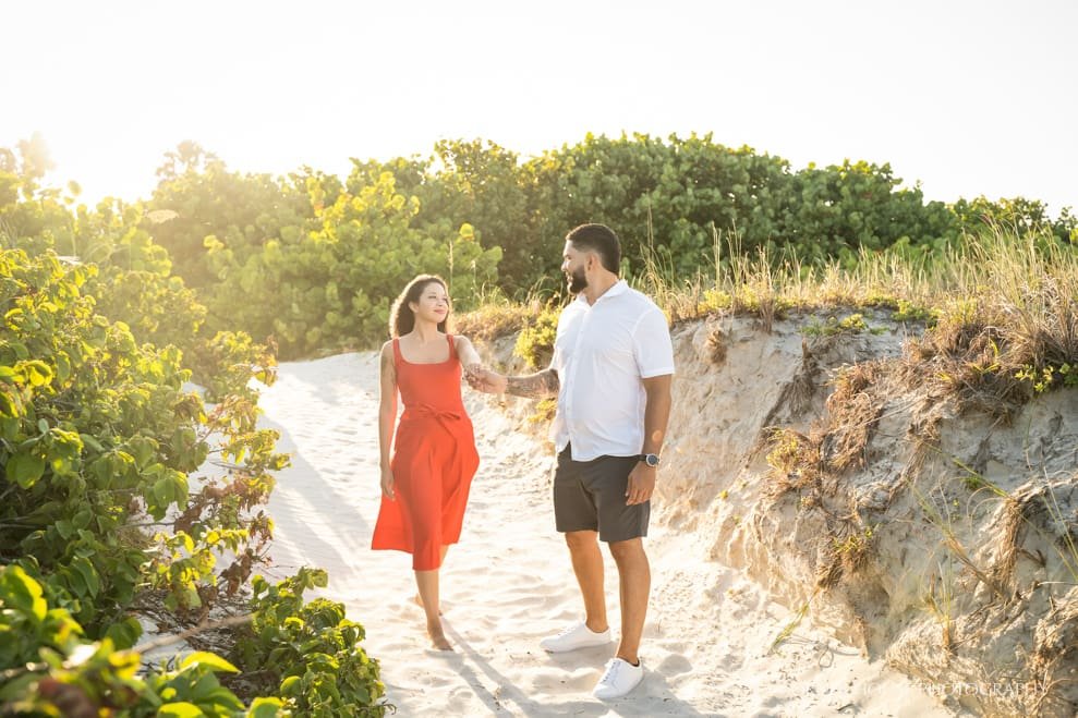 Ariana & Byron’s Jetty Park Engagement Session