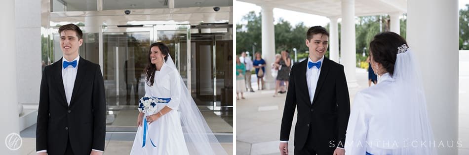 LDS Orlando Temple Sealing Wedding