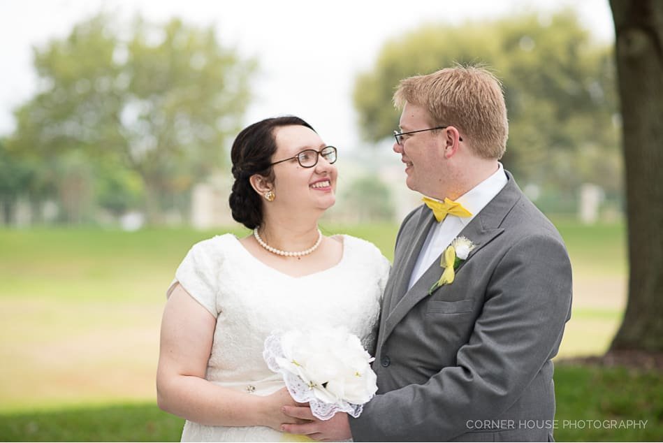 Megan & Mark’s Yellow and Gray LDS Orlando Temple Wedding