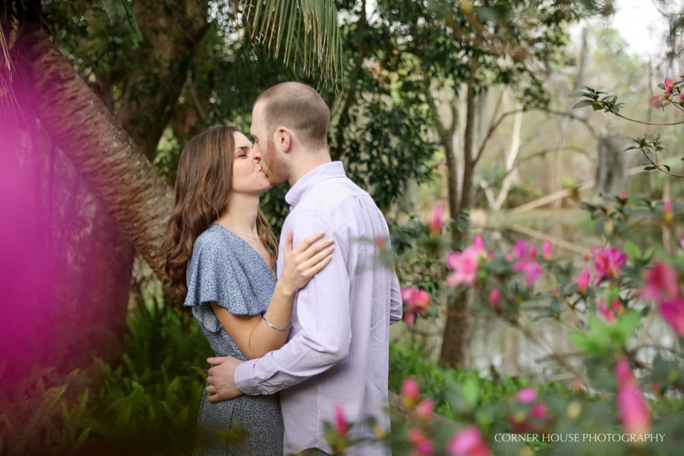 Abby & Adam’s Mead Botanical Garden Engagement