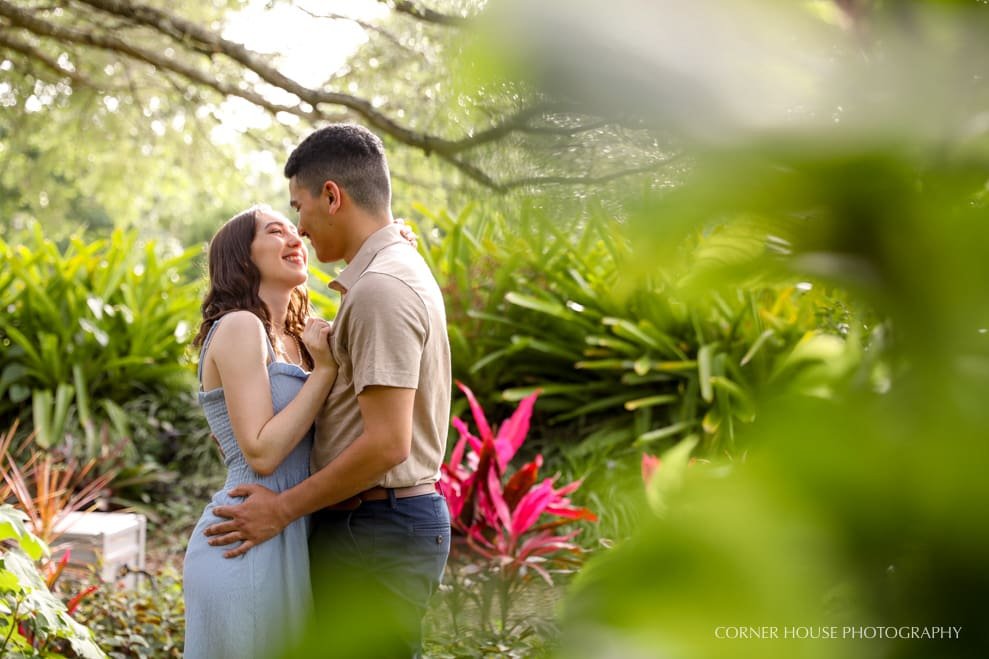 Emily & Esteban’s Mead Botanical Garden Engagement