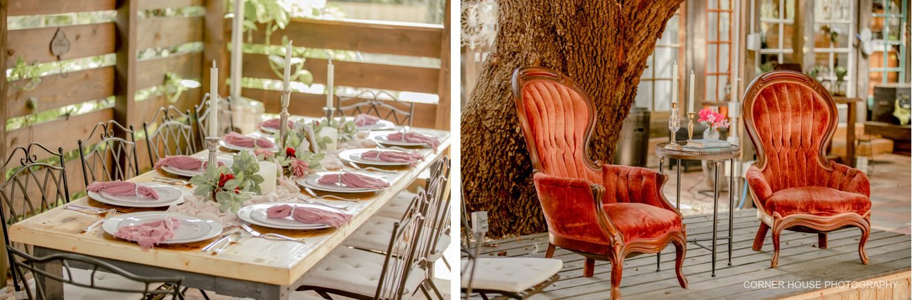 old and new house of roses wedding