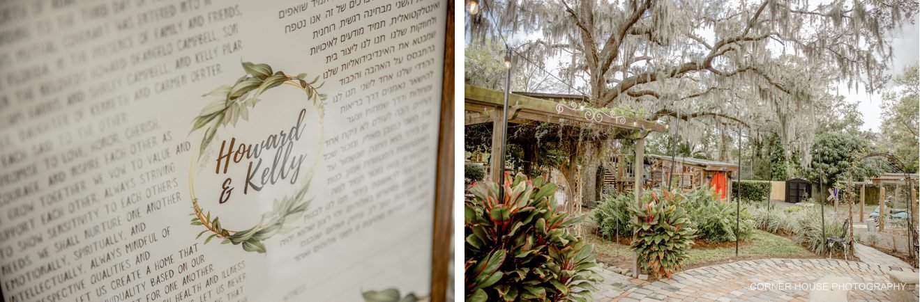 old and new house of roses wedding