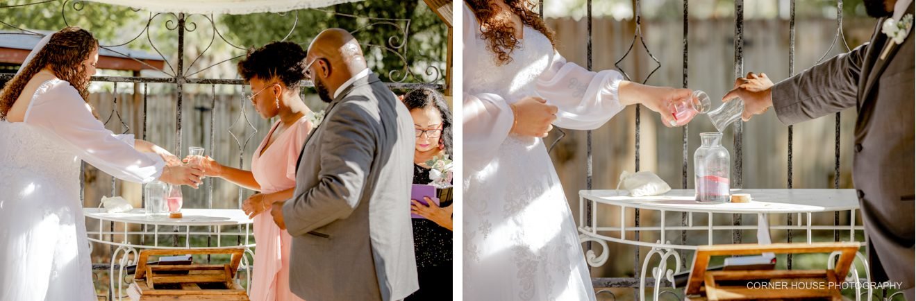 old and new house of roses wedding