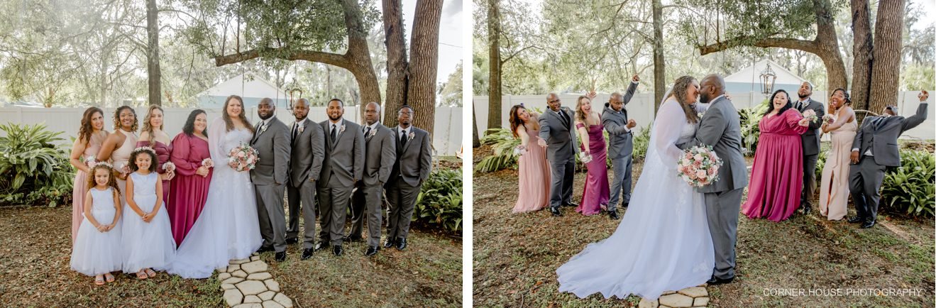 old and new house of roses wedding