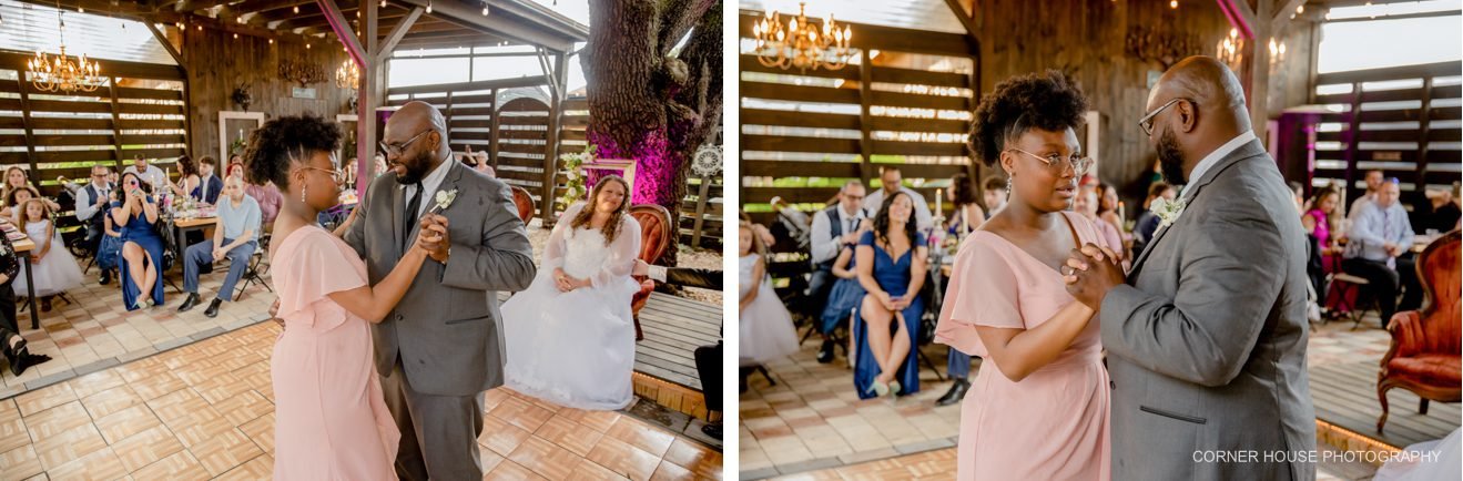 old and new house of roses wedding